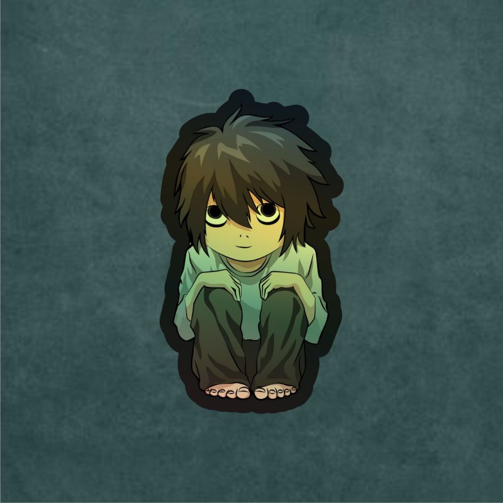 

Stiker Anime Hologram L Death Note Case Hp dan Laptop 7 Cm