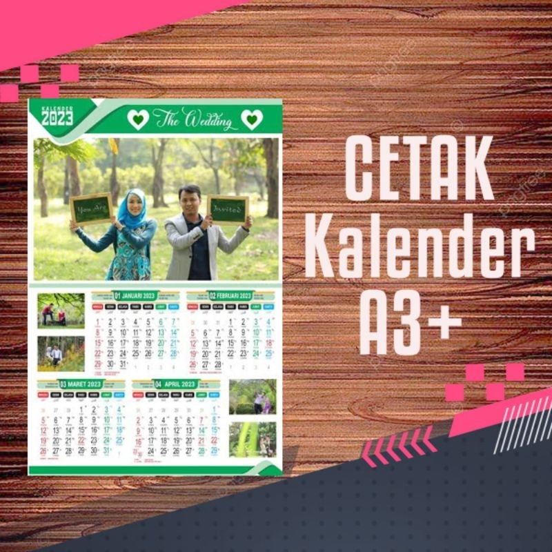 

print cetak kalender Tahun 2025 Kustom custom a3+