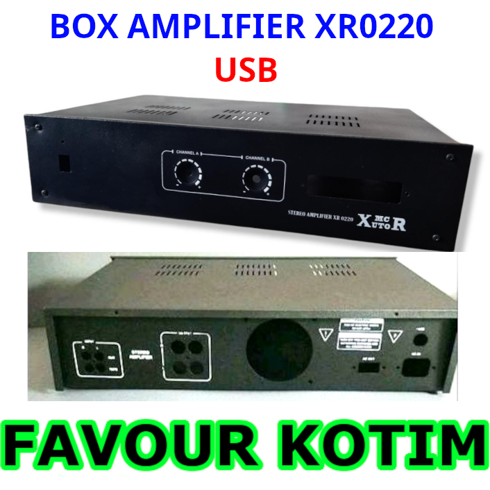 BOX POWER AMPLIFIER STEREO XR0220 XR 0220 USB FVKOTIM