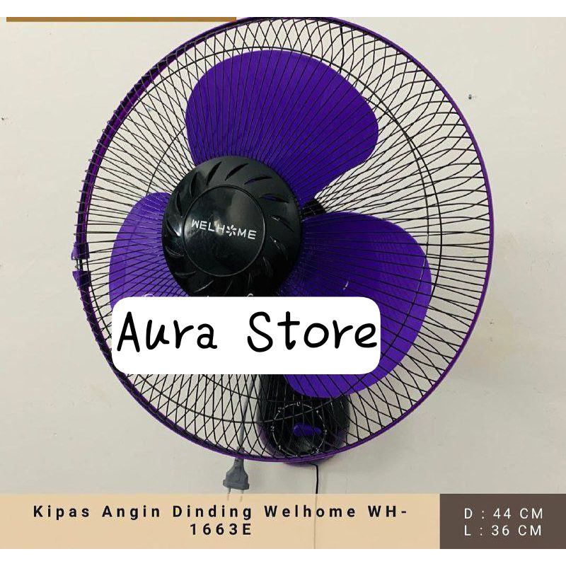 Wellhome Kipas Angin Dinding WH-1663E