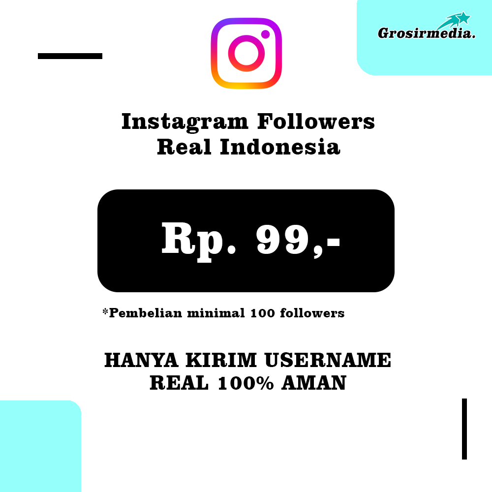 PAKET PENAMBAH FOLLOWERS INSTAGRAM INDONESIA REAL AKTIF LIKE VIEW ASLI PENGIKUT ORANG INDONESIA