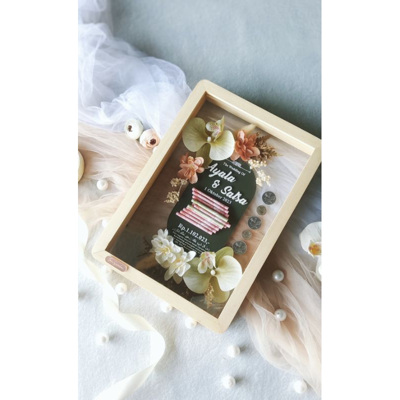 MAHAR NAMARI size 21x30cm | Mahar acrylic | Mahar double acrylic | Mahar pernikahan | Mahar frame ka