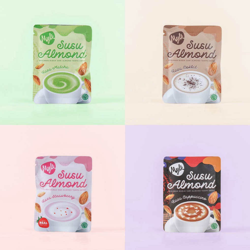 

[☝H88@] Single Sachet 25gr / 1x Minum / Susu Almond Bubuk / Mylk Almond Powder [120]