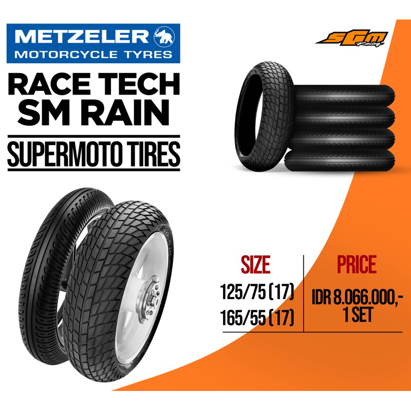 METZELER RACE TECH SM RAIN SUPERMOTO TIRES