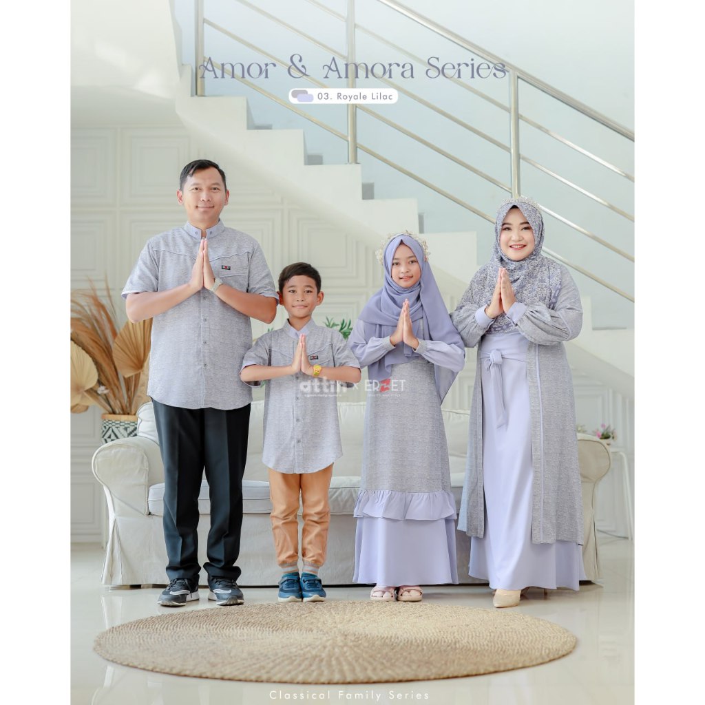 ATTIN - Amor Amora Royale Lilac / AMOR & AMORA SERIES by ATTIN / bahan Jacquard Zaerata / SARIMBIT A