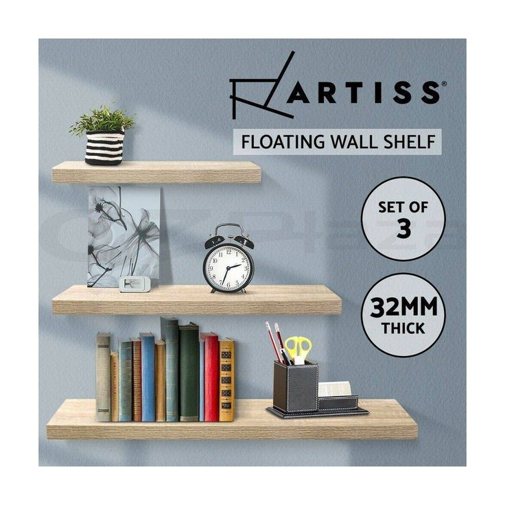 PROMO [1 Set isi 3 rak] TANPA BOR Rak ambalan dinding gantung serbaguna kosmetik