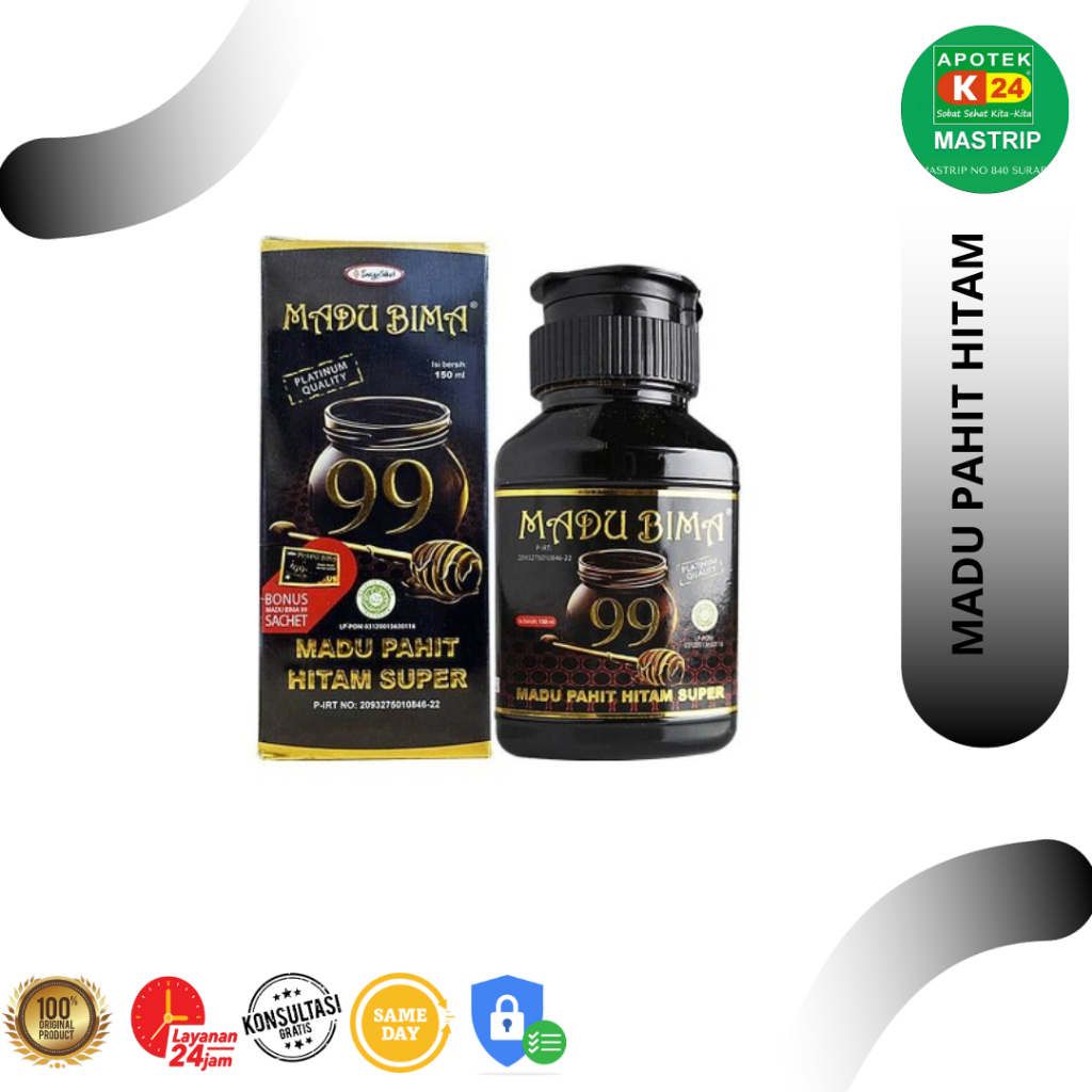 

Madu Bima 99/Madu pahit super/Dewasa-Anak/150 ml
