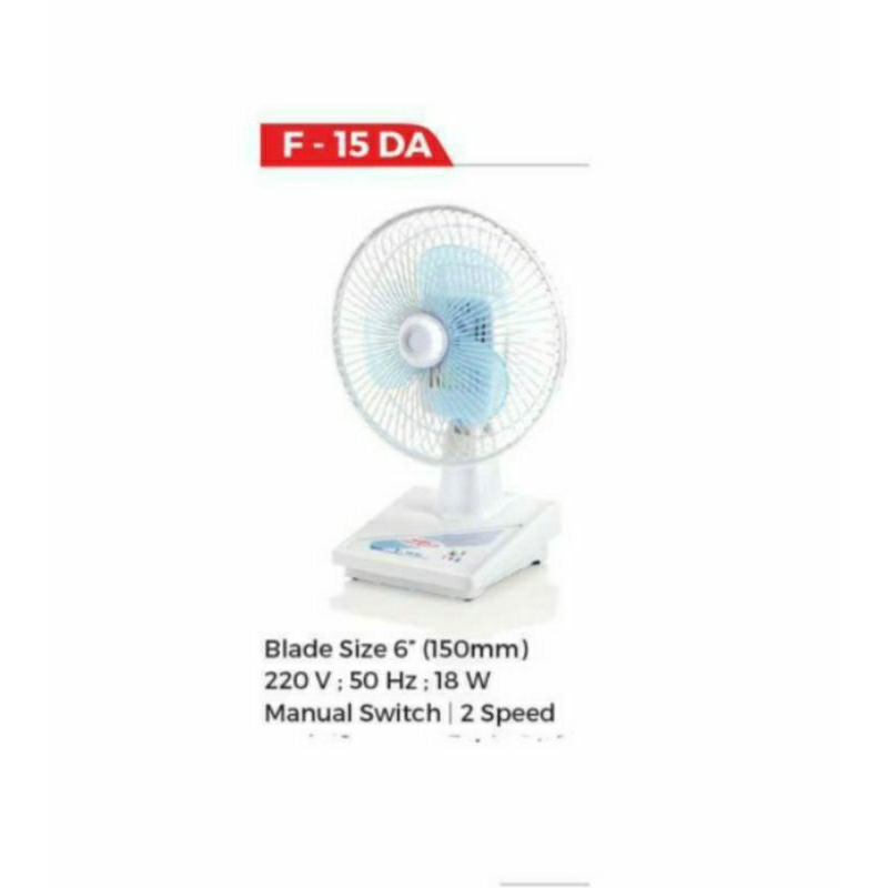 Maspion Kipas Angin 6" F- 15 DA kipas angin mini kecil 6 inchi F - 15DA