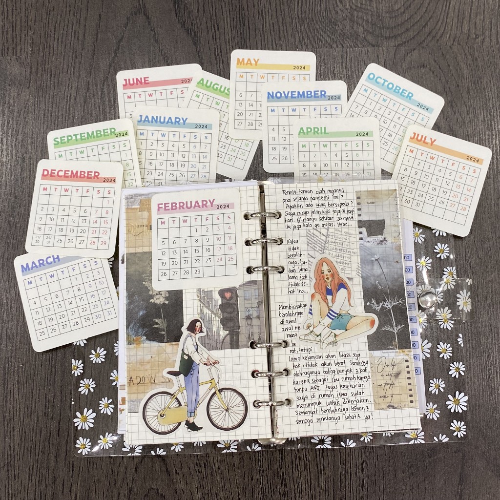 

Kalender 2024 MINI STIKER Untuk Jurnal Scrapbook Bujo