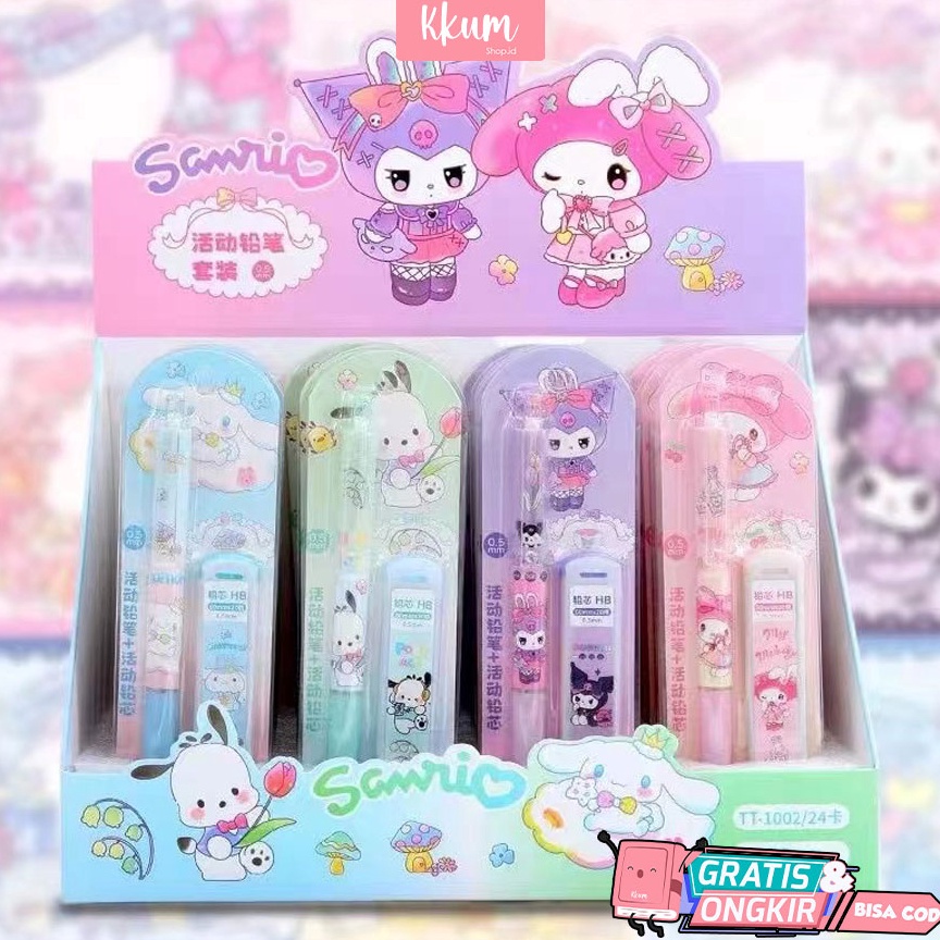 

48 FREE ISI PENSIL Pensil mekanik 0.5 sanrio/ Mechanical pencil cute j66yz