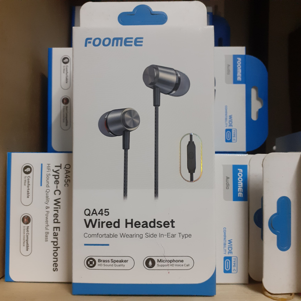 FOOMEE QA45 Headset Type C Wired Earphone