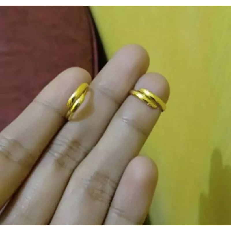 CINCIN BAYI LAPIS EMAS 24K