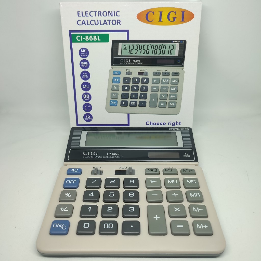 

Calculator CIGI CI-868L | Kalkulator 12 Digit | Kalkulator Dagang, Kasir