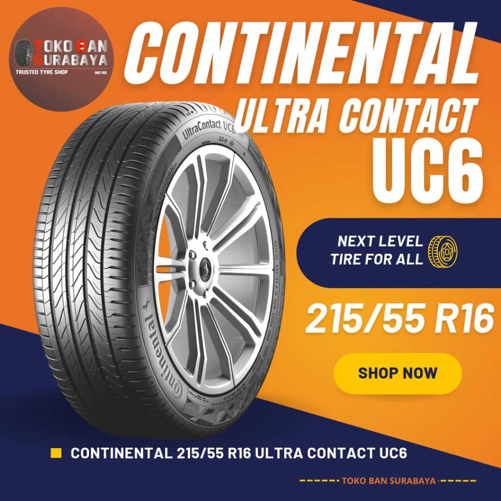 CONTINENTAL 215/55 R16 215/55R16 215/55/16 21555 R16 21555R16 R16 R 16 UC6