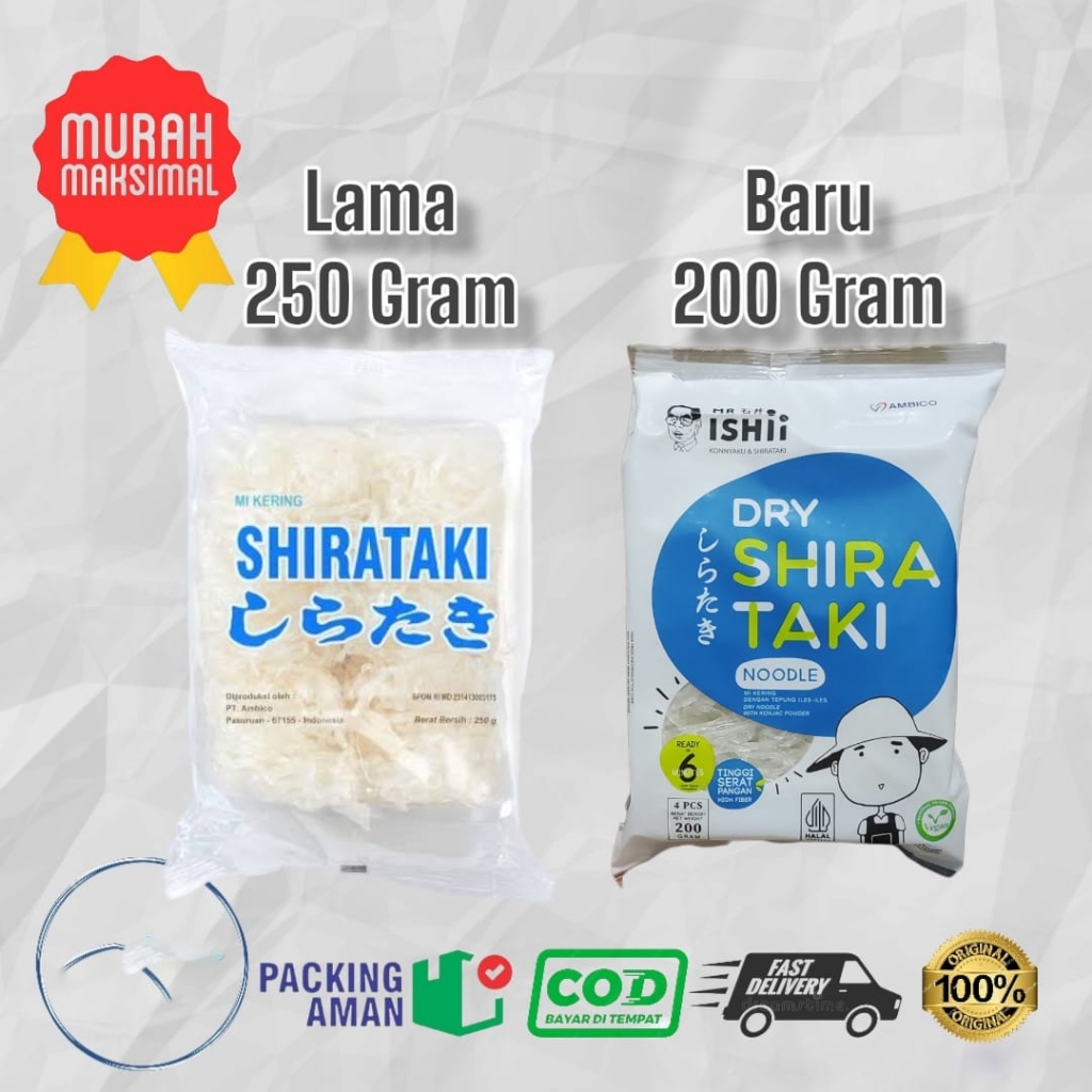 

Mie Shirataki Kering Dry Shirataki Ketogenic Diet Keto Low Carbo 200 gr