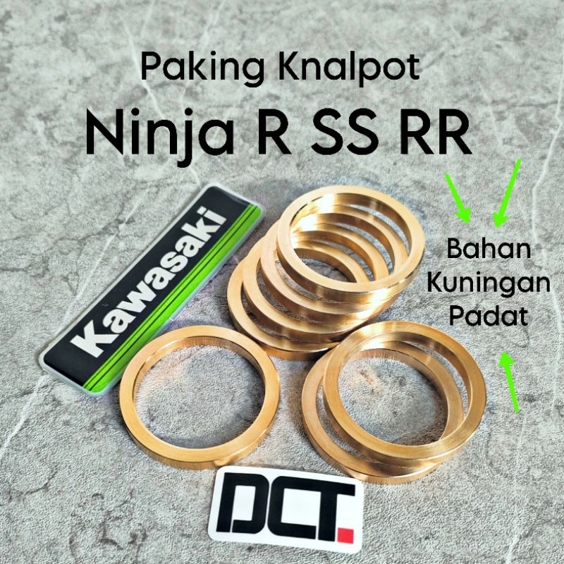 Paking Knalpot Ninja R SS RR ZX 150 Bahan Kuningan Padat Perpak Knalpot Ninja R SS RR ZX 150
