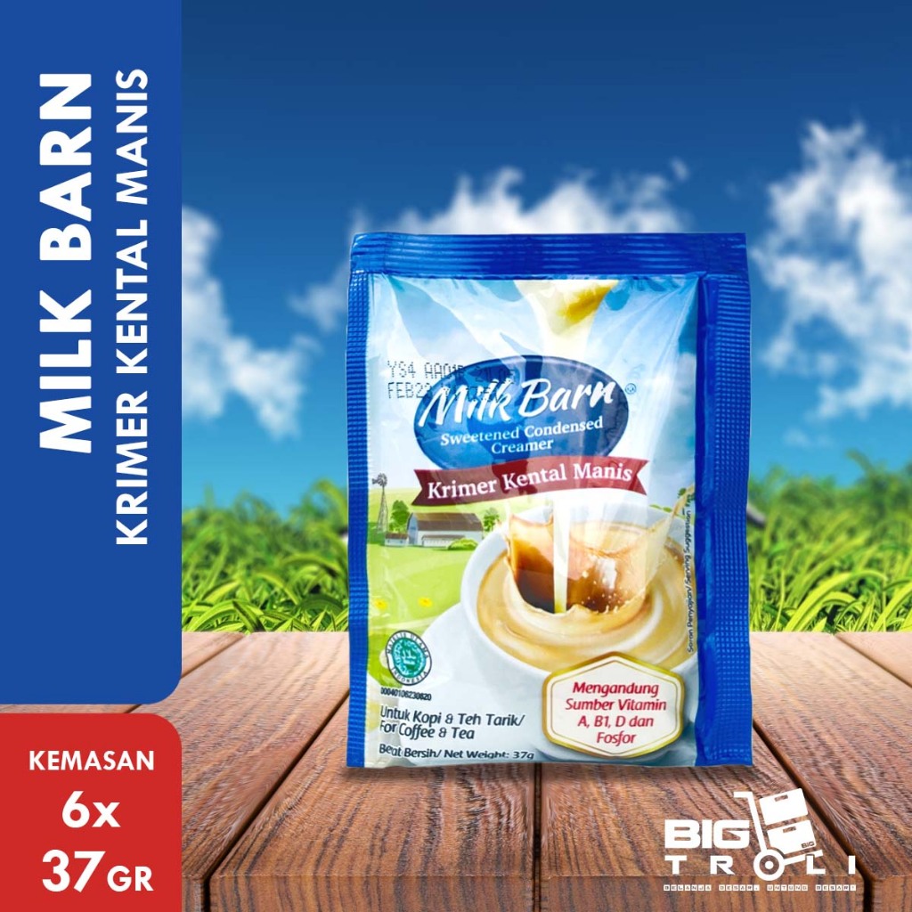 

MILK BARN Krimer Kental Manis | SKM Sachet 37gr x 6pcs