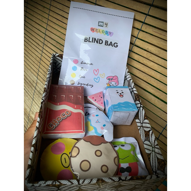 Blind bag squishy kado handmade anak sd