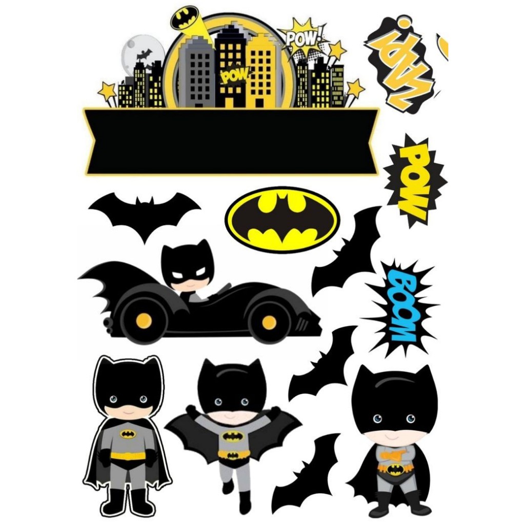 Topper Cake Ultah Karakter Batman
