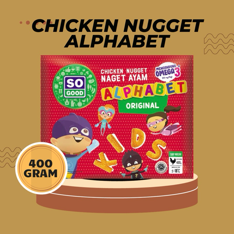 

So Good - Nugget Alphabet 400Gr (BISA KIRIM LUAR KOTA)