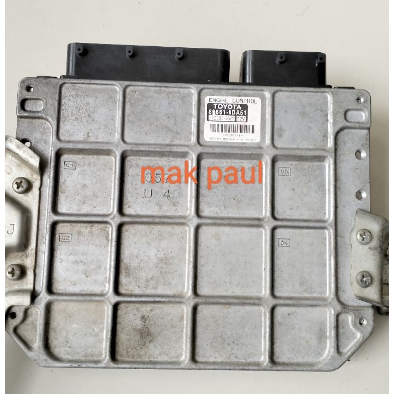 ecu comouter NEW VIOS limo gen2 2007 - 2013 89661-ODA51 ORIGINAL COPOTAN