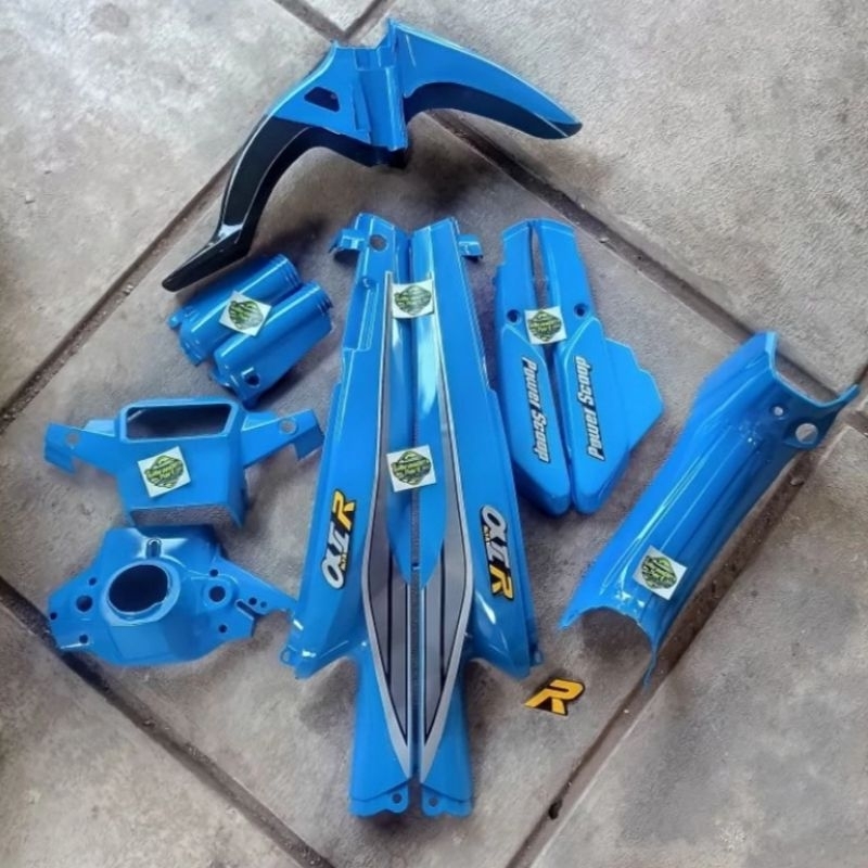 COVER BODY FULLSET HALUS YAMAHA ALFA BIRU BODY SET BODI ALFA BIRU