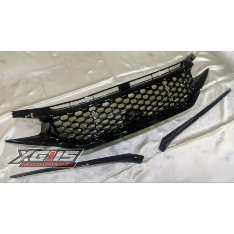 front grill grille gril depan civic turbo si 2017, 2018, 2019, 2020 grill civic turbo sedan hatchbac
