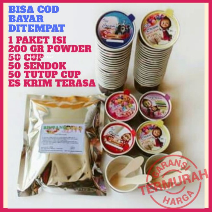 

PRCP6560 Ready Stok PAKET BUBUK ES KRIM MURAH / USAHA ICE CREAM MURAH / ES KRIM / ICE CREAM /USAHA ES KRIM