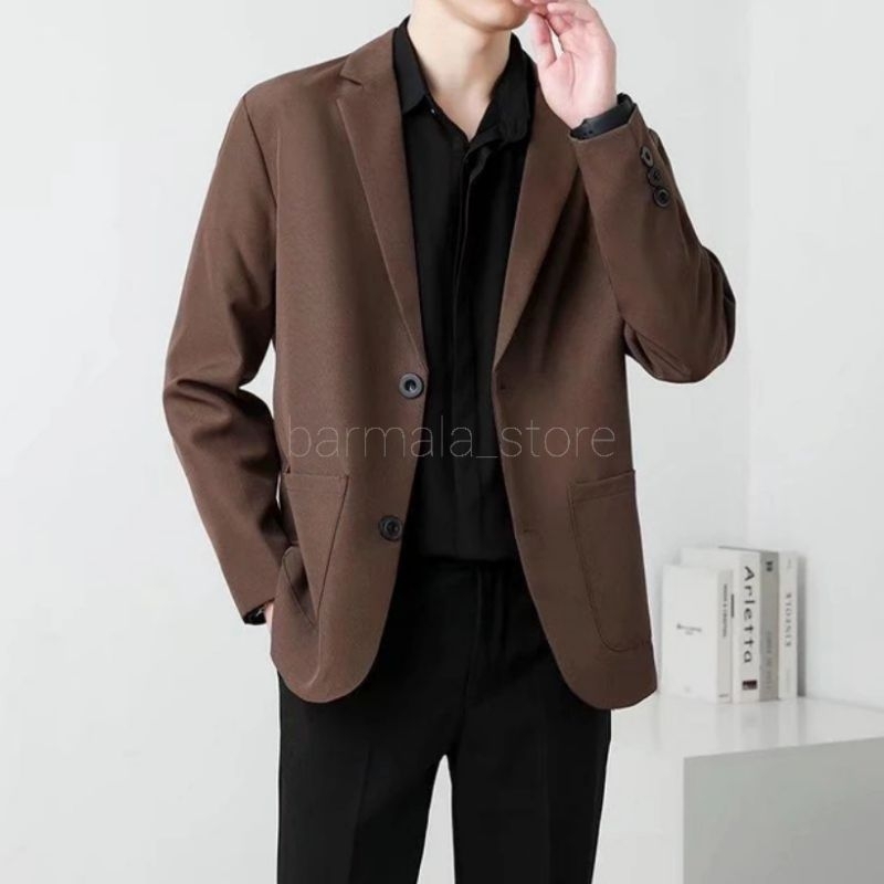 NEW BLAZER PRIA CASUAL FULL PURING - JAS BLAZER PRIA SANTAI