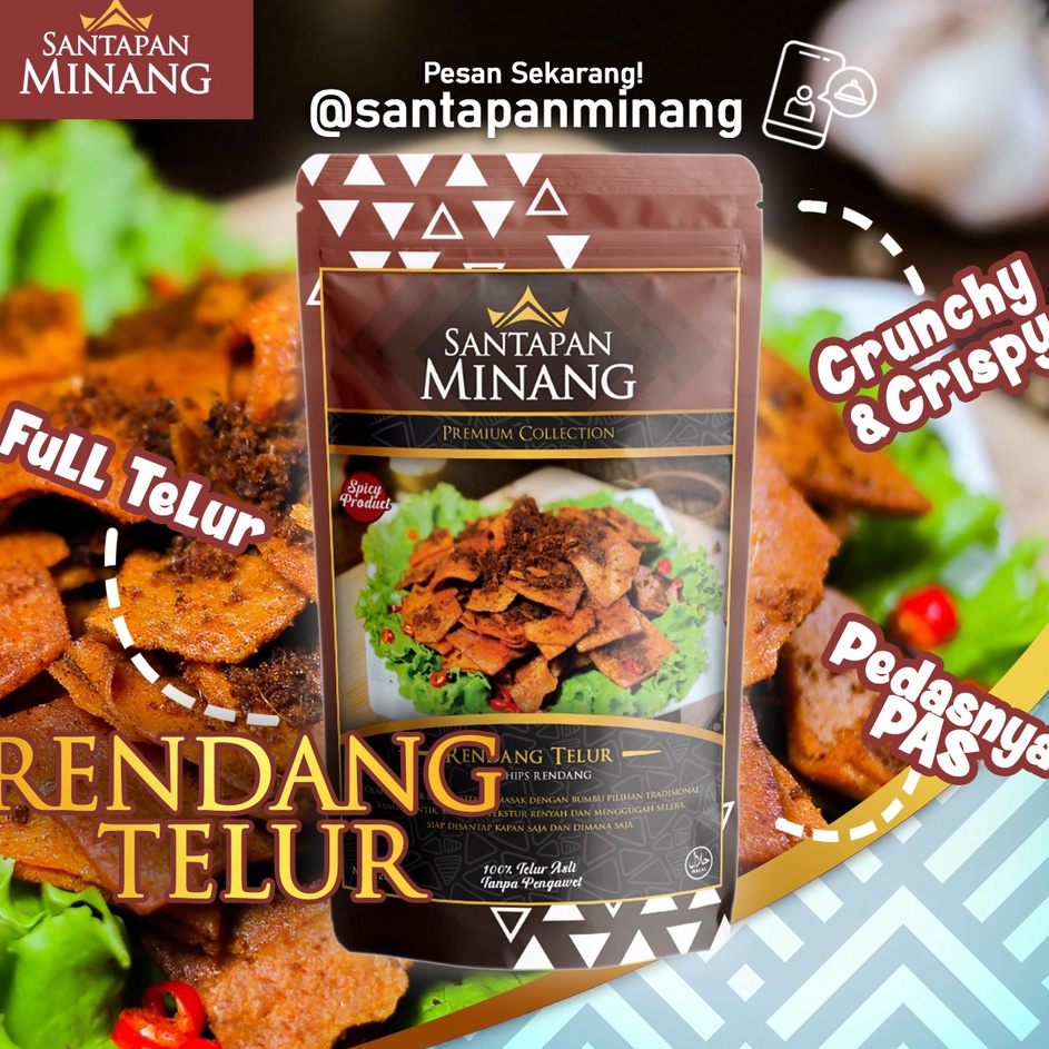 

DMJQ1268 COD Rendang Telur Kering Santapan Minang Premium