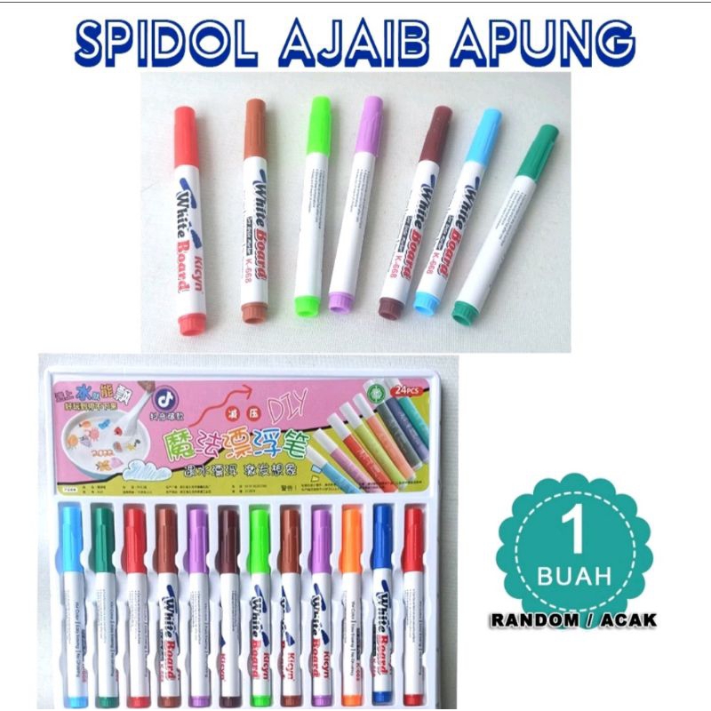 

1 PCS Spidol Ajaib / Spidol Apung di air Floating Pen Marker