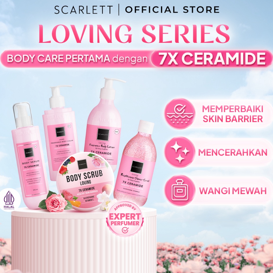 DWXP0596 Dijamin Ori Scarlett Whitening Loving Series - Body Care Paket Scarlett Lengkap dengan 7X C