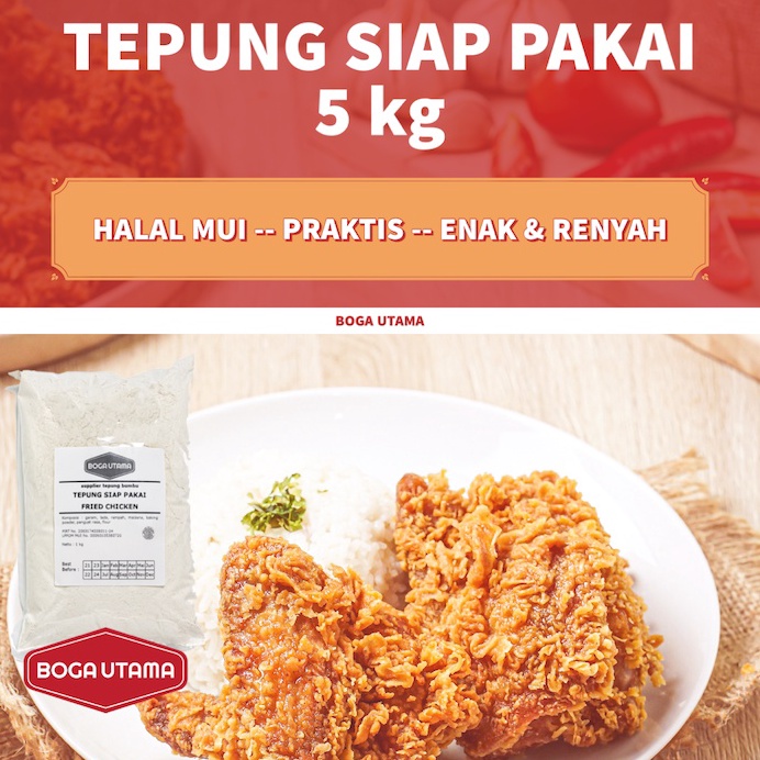

[♔K49>] Tepung Siap Pakai Fried Chicken Ayam Krispi KFC 5 kg [260]
