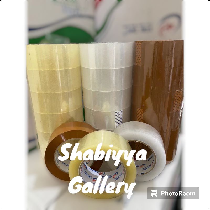 

Lakban 45 mm × 200 yard merk Random