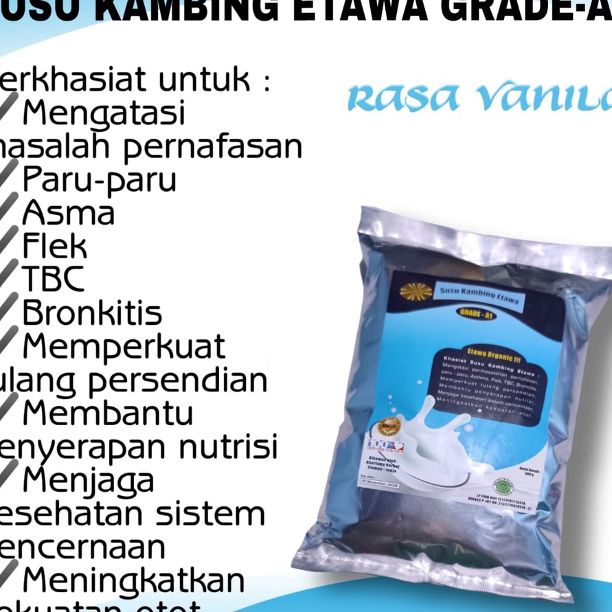 

VLMC4925 DiSkon !! SUSU KAMBIN G ETAWA GRADE A1 ORIGINAL 500GR