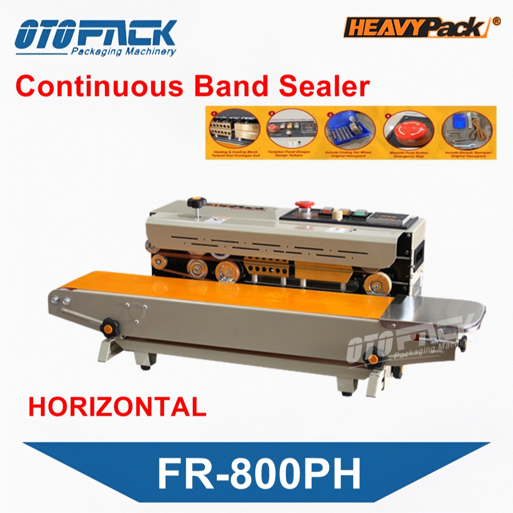 FR-800PH Heavypack Continuous Band Sealer Mesin Press Segel Plastik FR800 Seaming