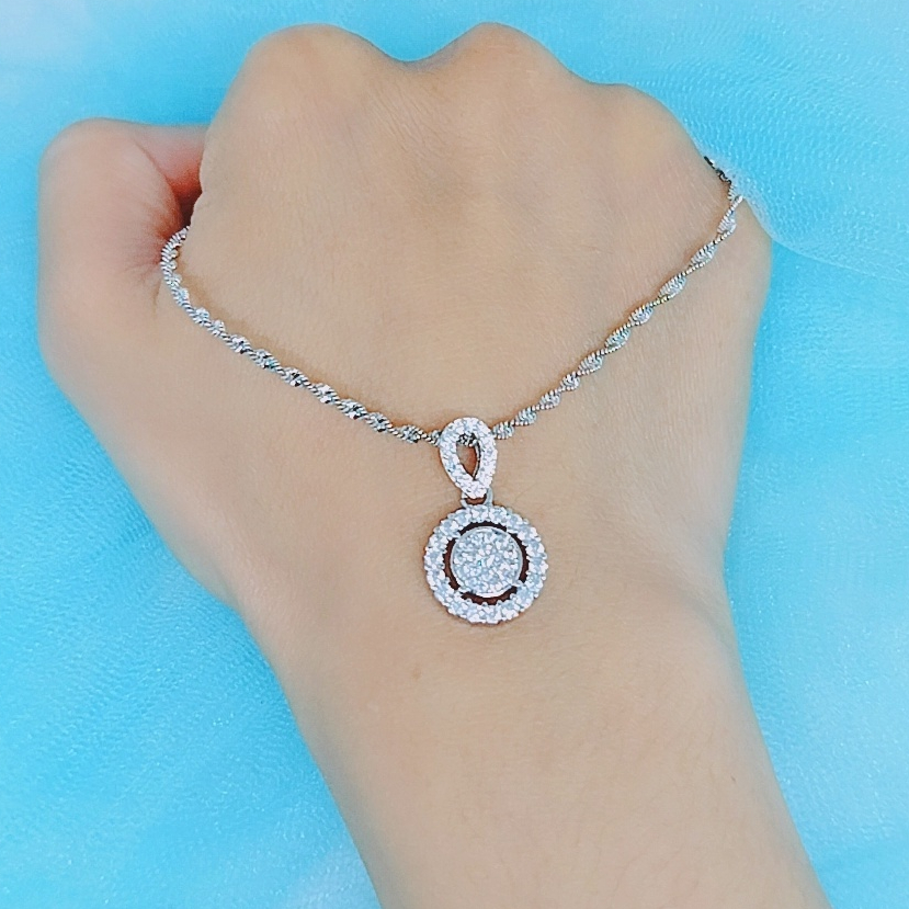 Kalung Xuping Wanita Rantai Ulir Anti Karat Bulat Silver - SK47