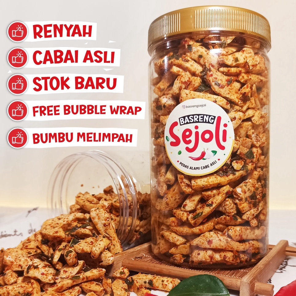 

ZNWK2643 ✔✔SALE✔✔ BASRENG VIRAL - BASRENG PEDAS DAUN JERUK KEMASAN TOPLES | BASRENG RENYAH - Basreng Sejoli