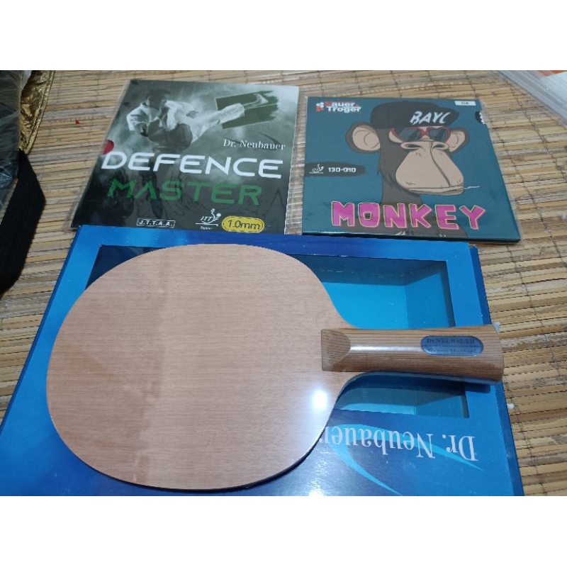 PAKET BET TENIS MEJA DR NEUBAUER GRAND MASTER+ DEFENCE MASTER ORIGINAL