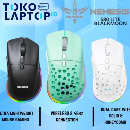 SALE,, NYK Nemesis S80 Lite Blackmoon Wireless Gaming Mouse