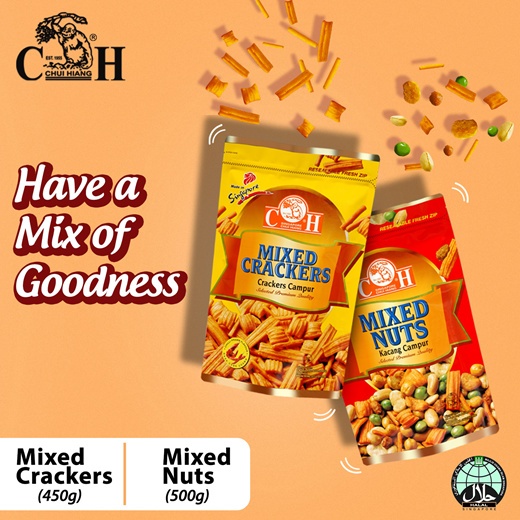 

Chui Hiang Premium Mixed Nuts Kacang Campur / Mixed Crackers Chuihiang Singapore