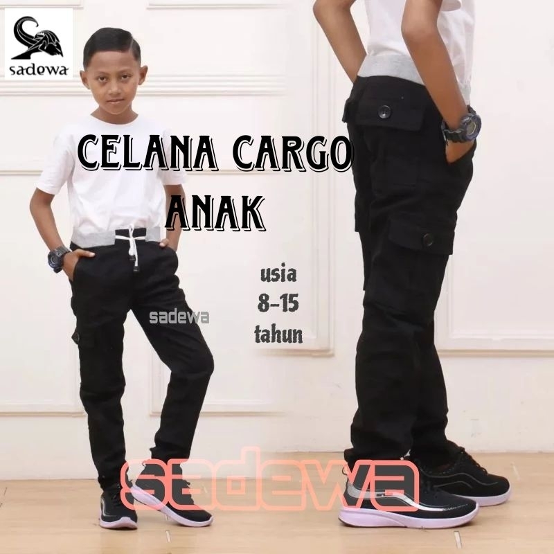 Celana Cinos anak saku samping // Celana panjang Cargo anak remaja laki laki // celana RIP pinggang 