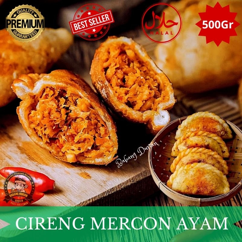 

CIRENG MERCON AYAM SUWIR HALAL ISI 10PCS KEMASAN FROZEN