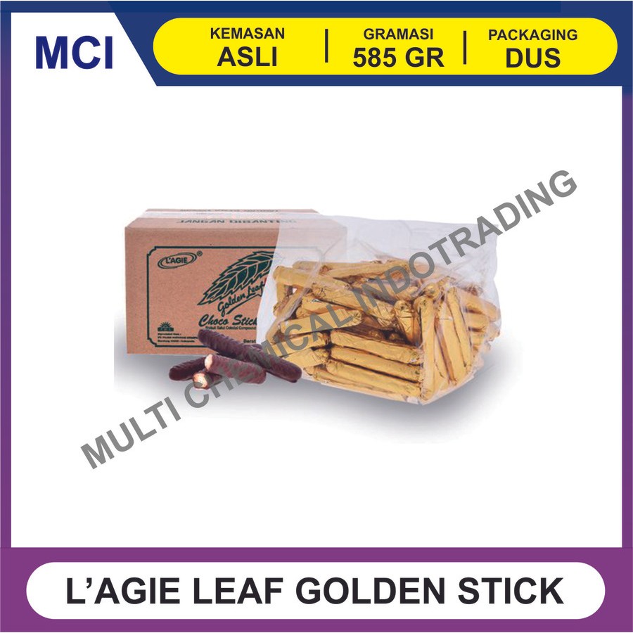

LAGIE LEAF GOLDEN STICK 585 GR - 1 DUS 4 PCS / COKELAT CEMILAN COKLAT