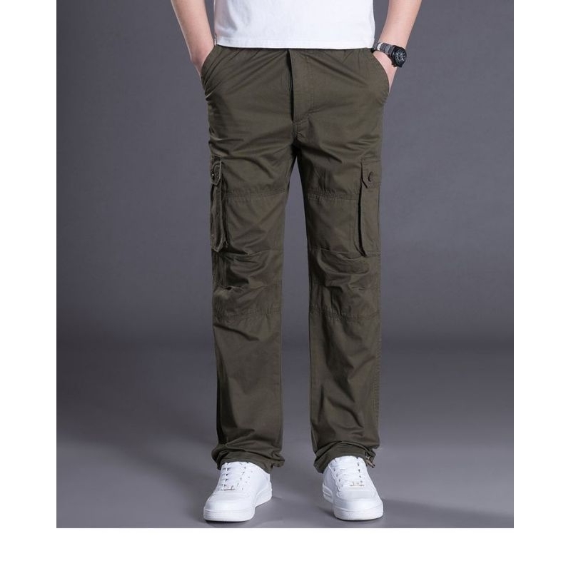 [BISA COD] ORIGINAL Celana Cargo Panjang Pria Dewasa kimpol Bahan Premium Size 28/38