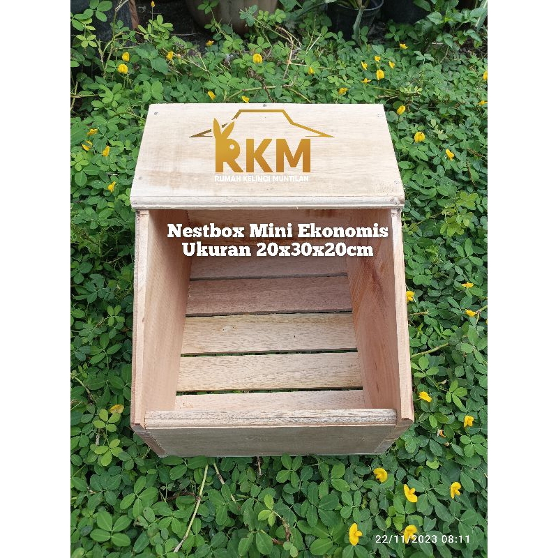 NESTBOX ATAP Paket Ekonomis Untuk Kelinci Mini Rex, Dutch, Lion Head, Netherland Dwarf, Holland Lop,