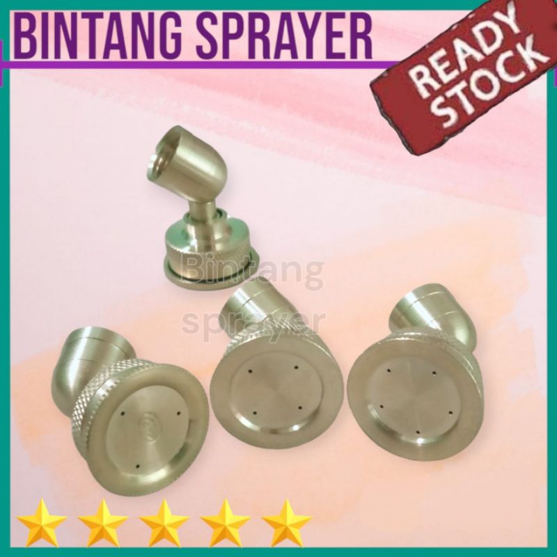 Nozzle Lobang 3 bengkok nozzle lubang 4 bengkok nozzle lubang 5 bengkok kuningan kabut spuyer