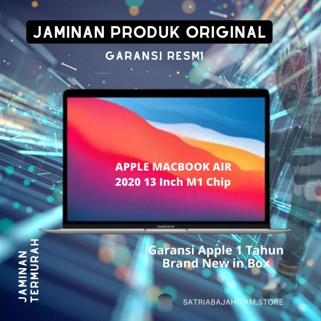 MacBook Air M1 Chip 2020 256GB 8GB Garansi resmi