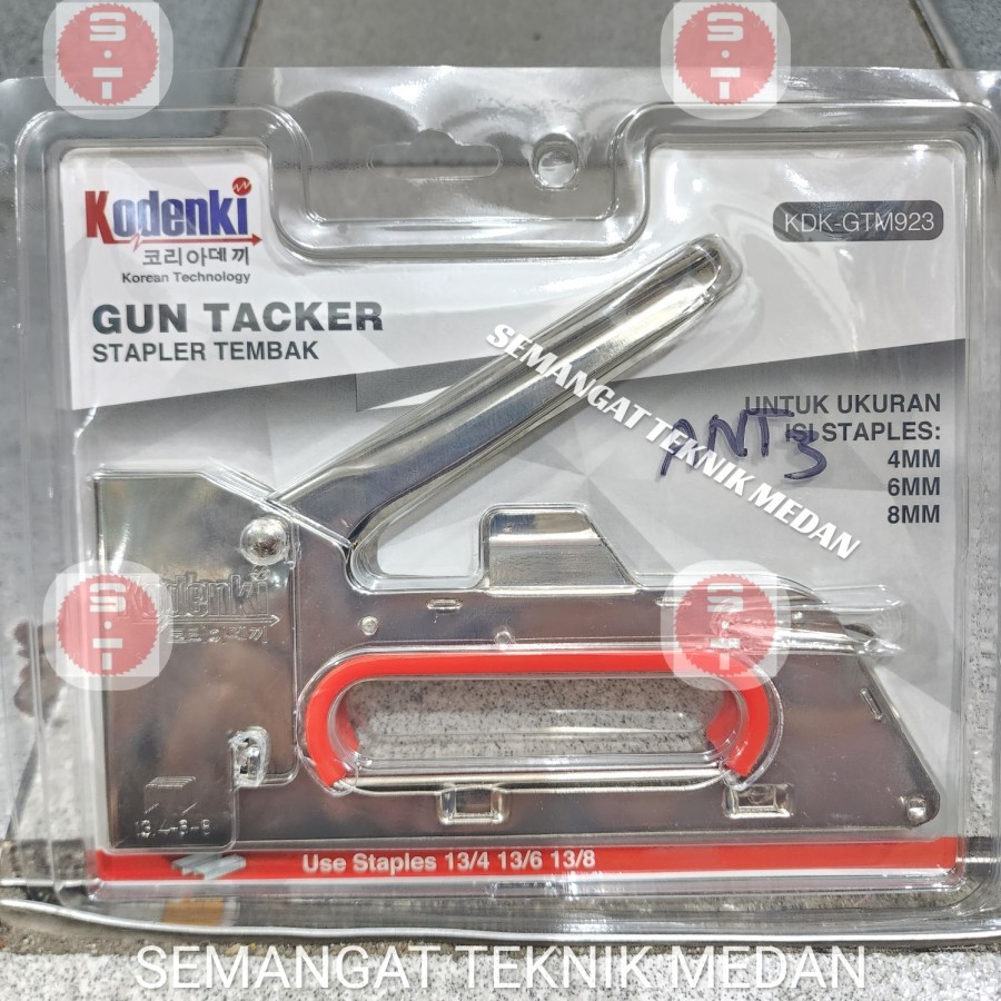 

R23 STAPLES HEKTER TEMBAK JOK PAKU KAYU MANUAL GUN TACKER KODENKI R-23