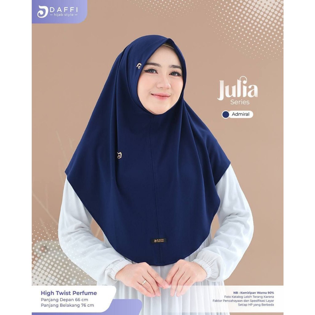 DAFFI JULIA / HIJAB DAILY / JULIA / HIJAB DAFFI / HIJAB POLOS / HIJAB INSTAN